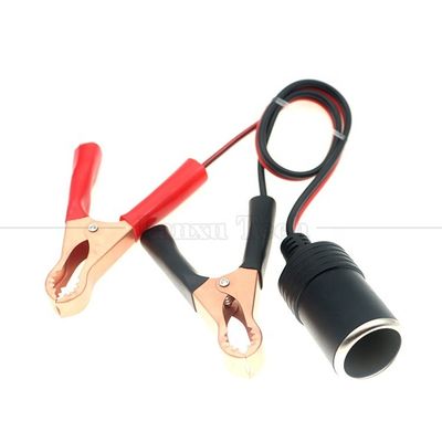 kaufen 12V Batterie Alligator Clips Klammer zum Auto Zigarettenanzünder weibliche Steckdose Adapter Stromkabel online manufacture