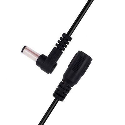 kaufen 90 Grad Winkel Männlich-Frauen-Anschluss 5,5x2,1 mm Fass Jack Gleichstrom-Stromverlängerungskabel online manufacture