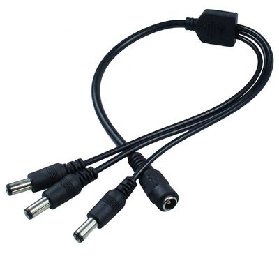 kaufen 1 Eingang zu 3 Ausgang 1 Weiblich zu 3 Männlich 5,5x2,1 mm Gleichspannungssplitterkabel für CCTV Led Strip online manufacture
