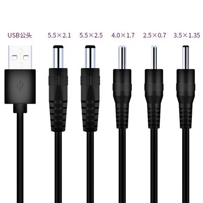 kaufen Anpassung von USB auf DC 2.1x5.5mm 2.5x5.5mm 1.35x3.5mm 2.5x0.7mm 4.0x1.7mm Stromkabel online manufacture