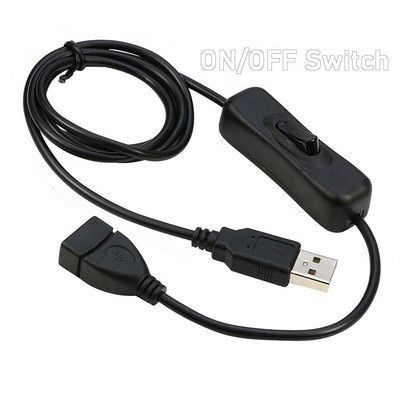 kaufen Mlale zu weiblichem USB-Anschluss ON OFF Schalter Stromkabel für LED-Lampen Laptop online manufacture