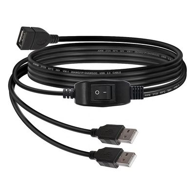 kaufen 1 weiblich auf 2 männlich USB Y Splitter Drucker-Sharing-Schalterkabel für Drucker-Scanner Lautsprecher Tastaturmaus online manufacture