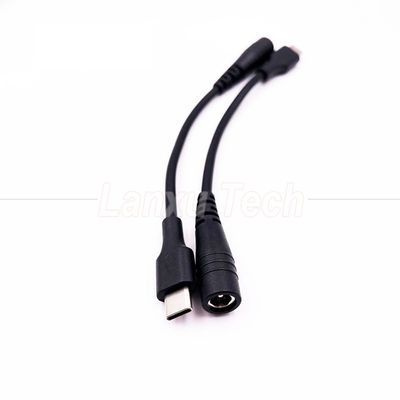 kaufen 5V USB Typ C zu DC 5,5x2,1 mm Laderausdehnungskabel für LED-Schreibtischlampenventilator online manufacture