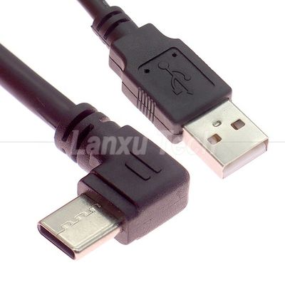 kaufen 90° rechten Winkel Schnellladung 2A USB 2.0 bis Typ C Datenladekabel online manufacture