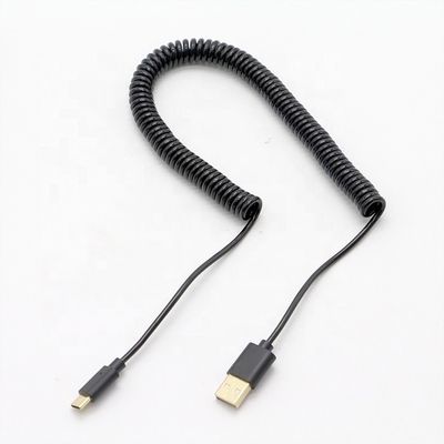 kaufen Custom 3M Gold Steckverbinder Schnellladung Federgewickelt USB Typ C Datenladekabel online manufacture