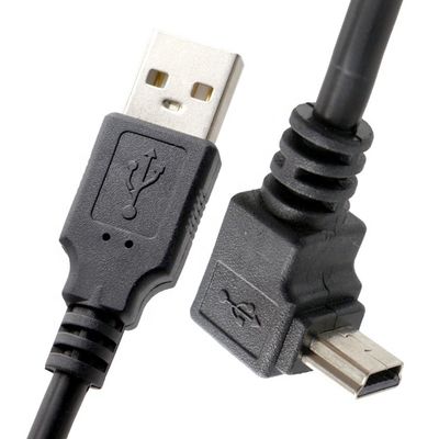 kaufen OEM Links nach rechts nach oben nach unten 90 Grad Winkel MINI USB-Kabel für PS3 Controller MP3 Kamera online manufacture