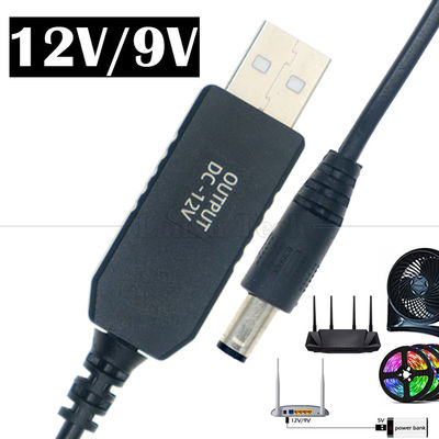 kaufen Booster Set Up Ladegerät 5.5x2.1 mm DC 5v bis 12v USB-Wandler Stromadapterkabel für LED-Streifen-WLAN-Router online manufacture