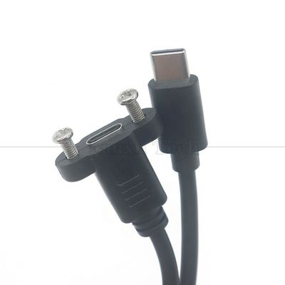kaufen 30 cm 50 cm Schraubplattenmontage Männlich zu weiblich USB-Verlängerungskabel Typ C 3.1 online manufacture
