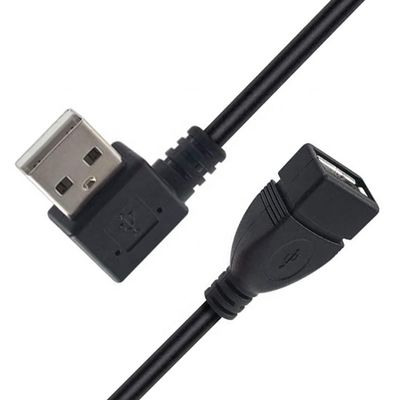 kaufen 0.3M 1M 2M 3M 90 Grad Links-Rechtswinkel Männlich zu Weiblich USB 2.0 Typ A-Verlängerungskabel online manufacture