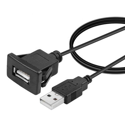 kaufen Wasserdichte Spülplatte Männlich-Frauen-Steckdose USB-Verlängerungsdrahtkabel für Auto-Lkw-Boot-Motorrad-Armaturenbrett online manufacture