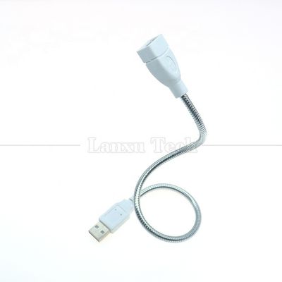 kaufen Flexible Metall-Edelstahlschlauch, männlich-weiblich, USB-Ladegerät für LED-Lampen online manufacture