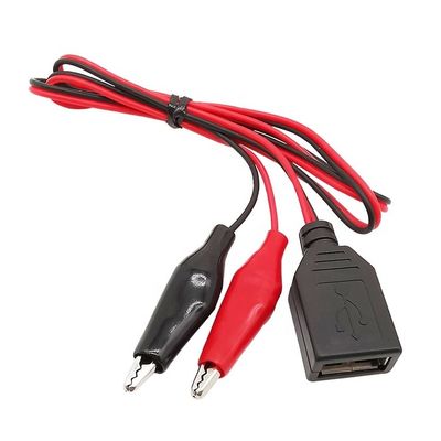 kaufen Krokodil Klemmen Alligator Clip auf USB Eine weibliche Testdraht Adapterkabel online manufacture