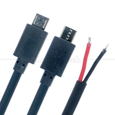 kaufen Schwerer Strom 20AWG 5A Bare Wires Offene Reparatur Micro USB Pigtail Kabel für Raspberry Pi Sensor online manufacture