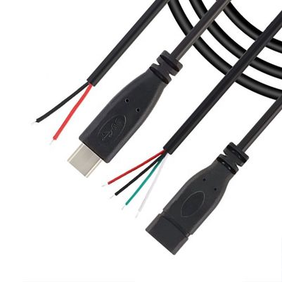 kaufen OEM 2 4 Kerne USB Typ C Männlich weiblich zu entferntem Open Wire End Pigtail Kabel online manufacture