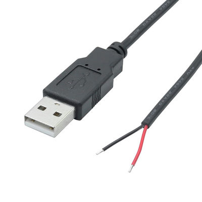 5V USB zum Öffnen entfernt geballte nackte Drähte Ende Pigtail Stromlade-Kabel für LED-Bandlampe