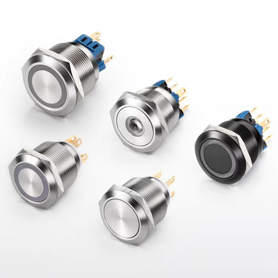12mm 16mm 19mm 22mm 25mm 28mm 30mm 40mm Schaltknopf Schaltknopf Schließknopf Momentan beleuchtet Wasserdicht Schaltknopf