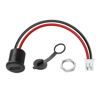 IP67 IP68 Wasserdichte Kappe USB Typ C Weibliche Steckdose zu 2 Pins PH 2.0 XH 2.54 SH1.0 VH ZH MX-Anschlusskabel