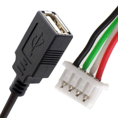 OEM-Versammlung USB A Weiblich bis JST 2 3 Pin PH XH 1,0 mm 1,5 mm 2 mm Steckdraht Kabel