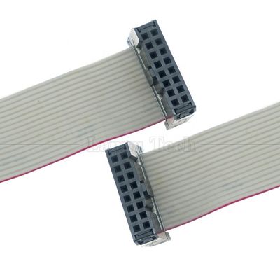 Weiblich zu weiblich 16 PIN 1,27mm Pitch IDC 2,54mm Stecker GPIO Graue Flachbanddrahtkabel für Festplatten CD Raspberry Pi
