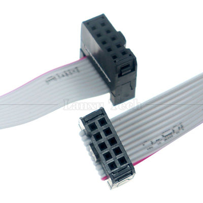 Weiblich auf weiblich 10 PIN 1,27mm Pitch IDC 2,54mm Steckverbinder GPIO Graue Flachbanddrahtkabel für Festplatten CD Raspberry Pi