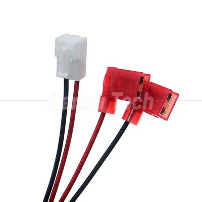 VH 2P 3.96mm Schwung auf 90 Grad Winkel 6.3 Spade Connector Montage Kabel Draht Gurt