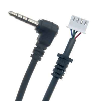OEM-Anpassung 90 Grad Winkel 4 Pole 3,5 mm TRRS Audio Stereo Jack zu JST XH PH SH VH MX Steckkabel