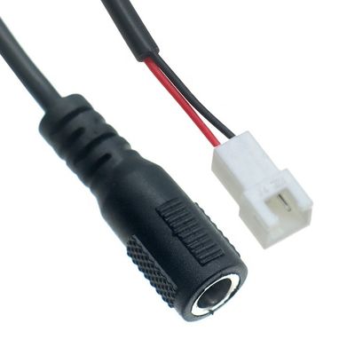 OEM-Anpassung DC weibliche 5,5x2,1mm Fass Jack zu JST 2 PIN XH 2,54mm Pitch weibliche Stecker Kabel