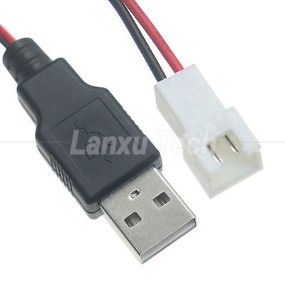 USB Typ A Männlich bis JST XH 2.54 Pitch 2 Pin Weibliches Steckdose-Kabel