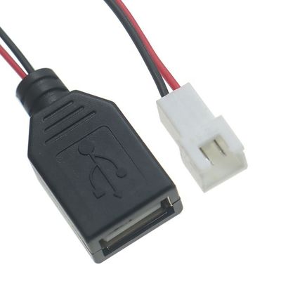 USB Typ A weiblich auf JST XH 2.54 Pitch 2 Pin weiblich