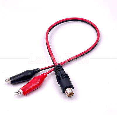RCA-Frauen-AV-Alligator-Clips-Kabel für Lautsprecher