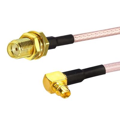 RG316 90 Grad Rechtswinkel MMCX Männlich zu SMA Weiblich Antenne Pigtail RF Koaxialkabel
