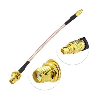 RG316 Pigtail SMA weiblich bis gerade MMCX männlich RF Koaxial Antennenverlängerungskabel