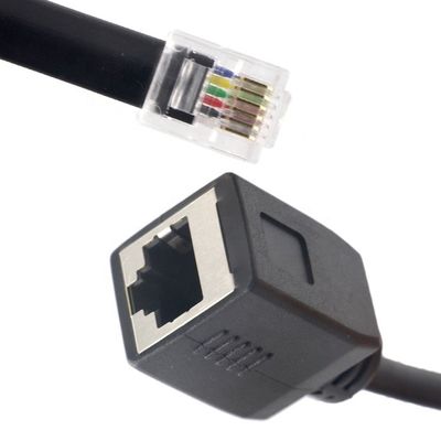 Anpassung Männlich-Frauen-Steckdose Cat5 Cat5e Cat6 Cat7 8P8C RJ45 8p8c Ethernet-Netzwerkerweiterungskabel