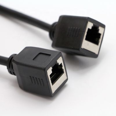 Netzwerk-Ethernet-LAN-Kabel von weiblicher zu weiblicher Steckdose RJ45 8P8C
