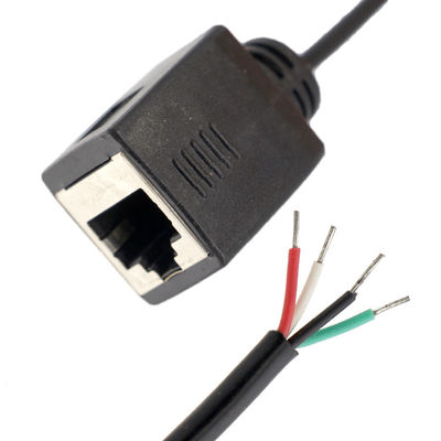 Zusammensetzung nach Maßgabe weiblicher RJ45-Steckdose zum Öffnen ausgestopfter Lötvorrichtung 4 Drähte