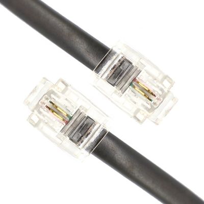 1M Shield Intercom Cat3 RJ11 6P2C Telefon Adsl Kabel