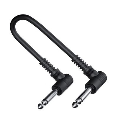 15cm 90 Grad Winkel 1/4 TS Jack Elektroinstrument Gitarren Patch Kabel