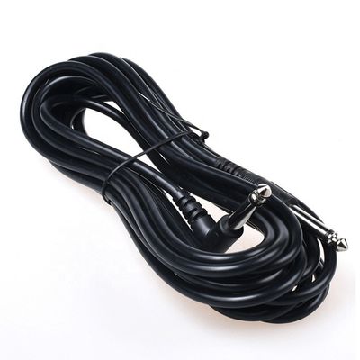 1M 3M 5M Langlebig 90 Grad Winkel bis gerade 6,35mm 1/4 TS Jack Instrument Patch Gitarrenkabel