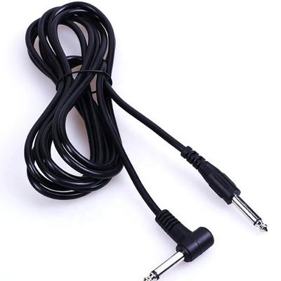 Anpassung 10FT 90 Grad bis gerade 1/4 6.35mm TS Jack Instrument Patch Gitarrenkabel