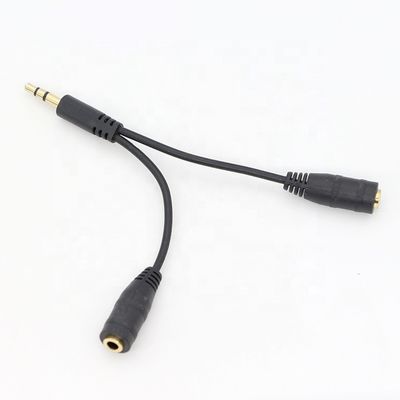 1 Mann zu 2 Frauen Split 3.5mm Stereo Jack Kopfhörer Audio Y Splitter Kabel