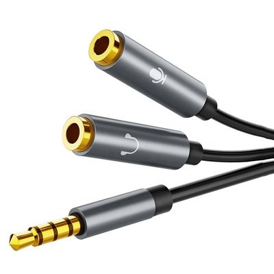 Kopfhörer Mikrofon Y Splitter 1 Männlich auf 2 Doppel weiblich 3,5 mm Jack Audio Splitter Adapter Kabel