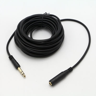 OEM 3M Gold 6,35mm Jack 1/4 Zoll TRS Männlich bis 1/4 Zoll TRS Weiblich Audio Patch Jack Stereokabel