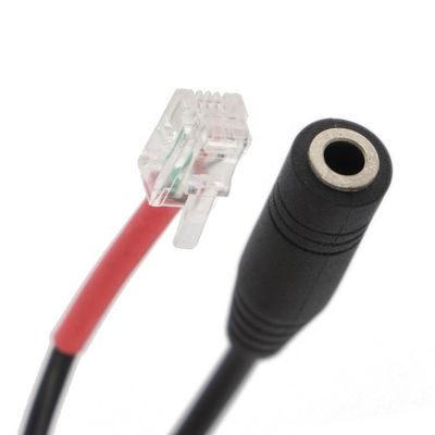 RJ9 RJ10 auf weibliche 3,5 mm CTIA Stecker Audio Jack Headset Adapter Kabel für Bürotelefon