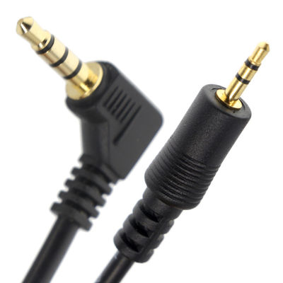 Custom 3 Pole Right Angle 2,5 mm TRS bis 3,5 mm Mono TRRS Aux Stereo Audio Jack Kabel