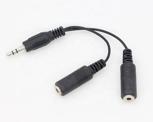 CUSTOM 3.5mm Jack 1 männlich auf 2 weiblich Y Splitter Kopfhörer Jack Mic PC Audio TRS Splitter Kabel