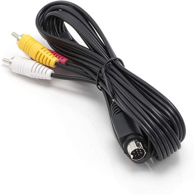 9 Pin Mini Din zu 3 RCA S Video-Audio-Kabel für TV-Displays Audio-Video-Empfänger