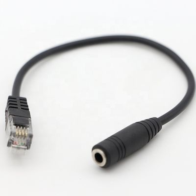 OEM RJ9 RJ10 auf weibliche 3,5 mm CTIA Stecker Audio Jack Headset Adapter Kabel für Telefon