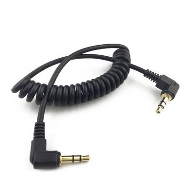 OEM 1m Mann zu Mann 90 Grad Rechtswinkel 3,5 mm TRS Stereo Audio Jack Kabel