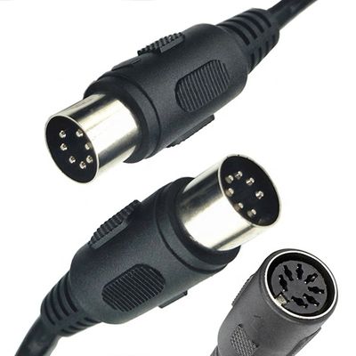 Maßgeschneiderte vollständig vernetzte männliche zu männlichen weiblichen 7-Pin-Din Midi-Kabel