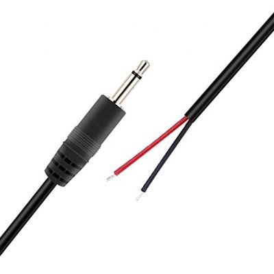 Custom 2 Pole TS 3.5mm Stereo Audio Mono Jack Männlich Stecker zum gestrippten Schweinenschwanz